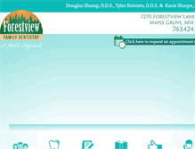 Tablet Screenshot of forestviewfamilydentistry.com